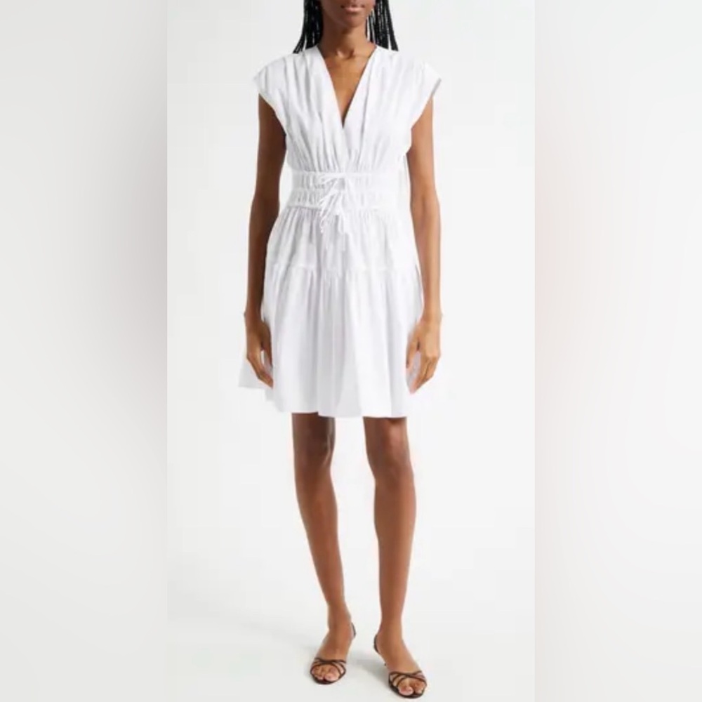 Derek Lam 10 Crosby Crisp White Cotton Mini Dress